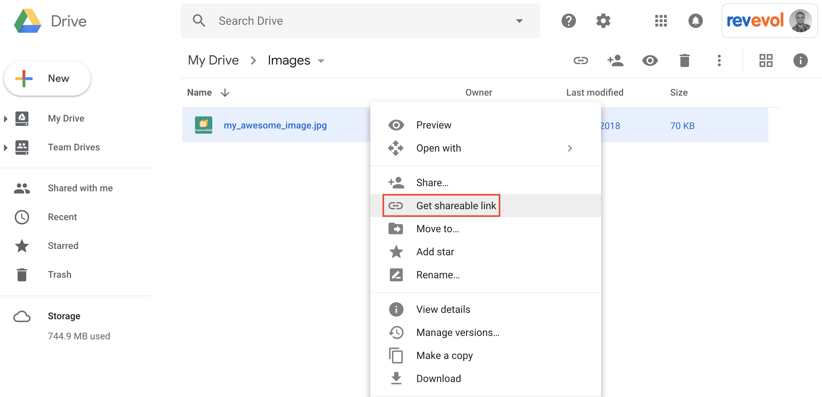 google drive url shared format